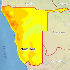 Höchste Temperaturen in Namibia im Monat April Höchste Temperaturen April